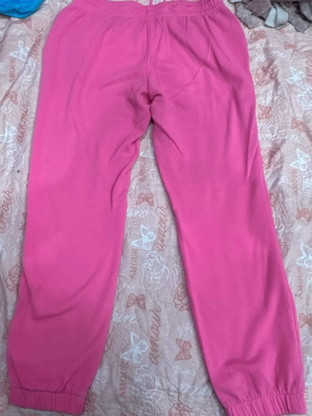 Athletic Works Kids Pink Jogger Pants Size XL (14–16)